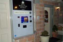 Motel Check In Kiosk with integrated Payment Systems